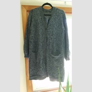 Blue/Gray Long Cardigan